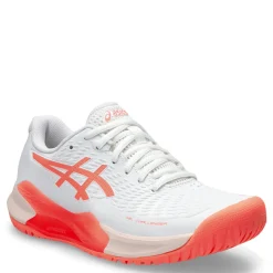 Court*ASICS Women's , GEL-Challenger 14 Tennis Shoe White/Sun Coral