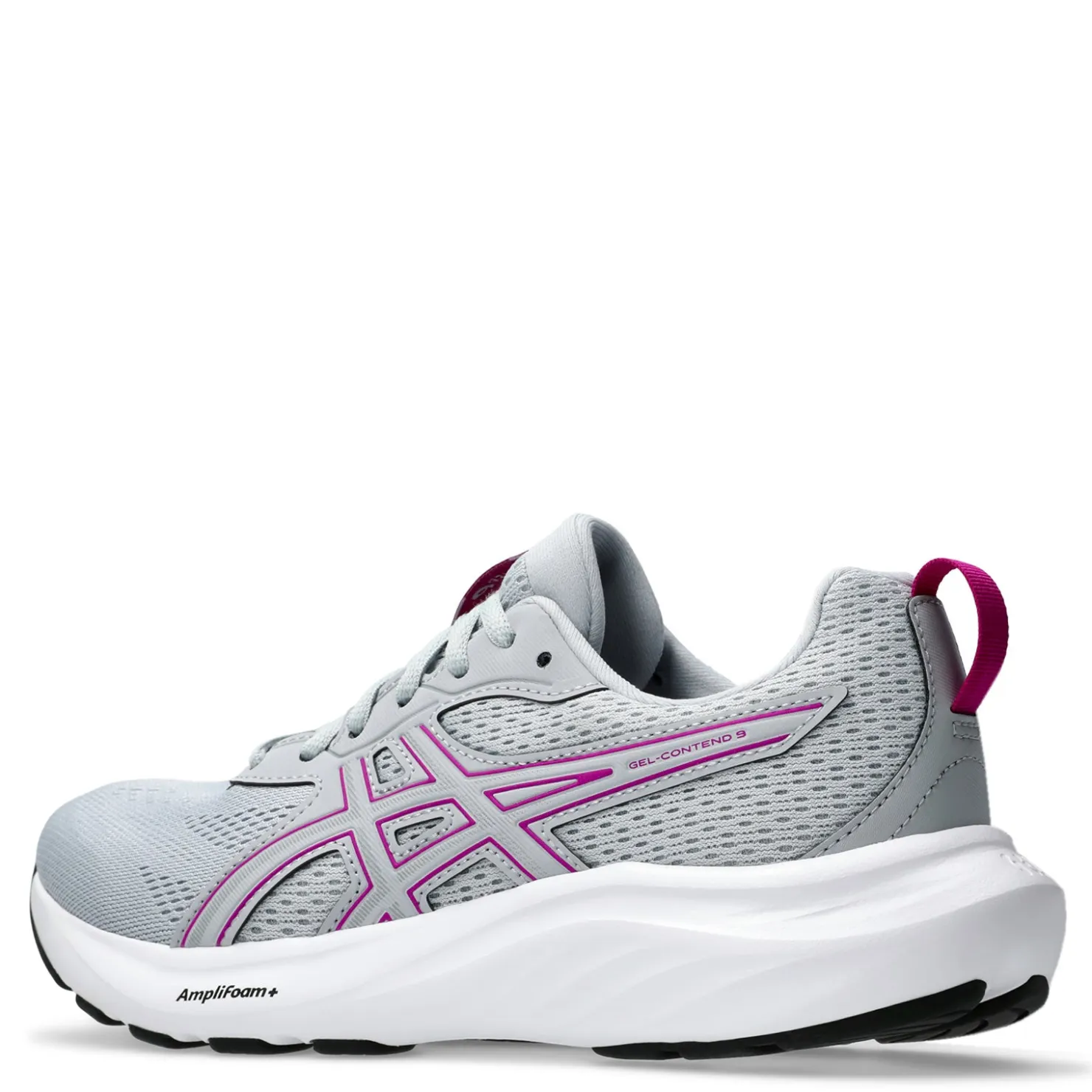 Running*ASICS Women's , GEL-Contend 9 Running Shoe - Wide Width Piedmont Grey/Purple Spectrum