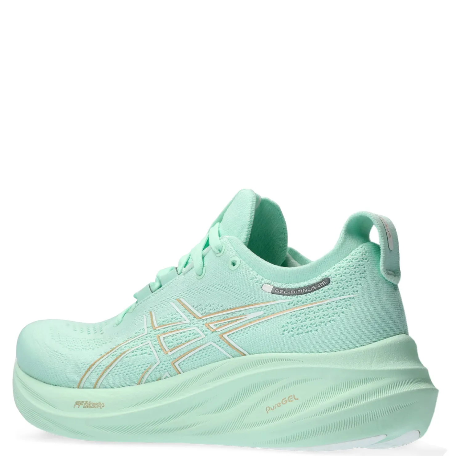 Running*ASICS Women's , GEL-Nimbus 26 Running Shoe Mint Tint/Pale Mint