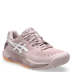 Court*ASICS Women's , GEL-Resolution 9 Tennis Shoe - Wide Width Watershed Rose/White