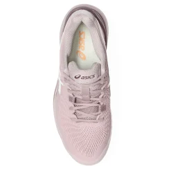 Court*ASICS Women's , GEL-Resolution 9 Tennis Shoe - Wide Width Watershed Rose/White