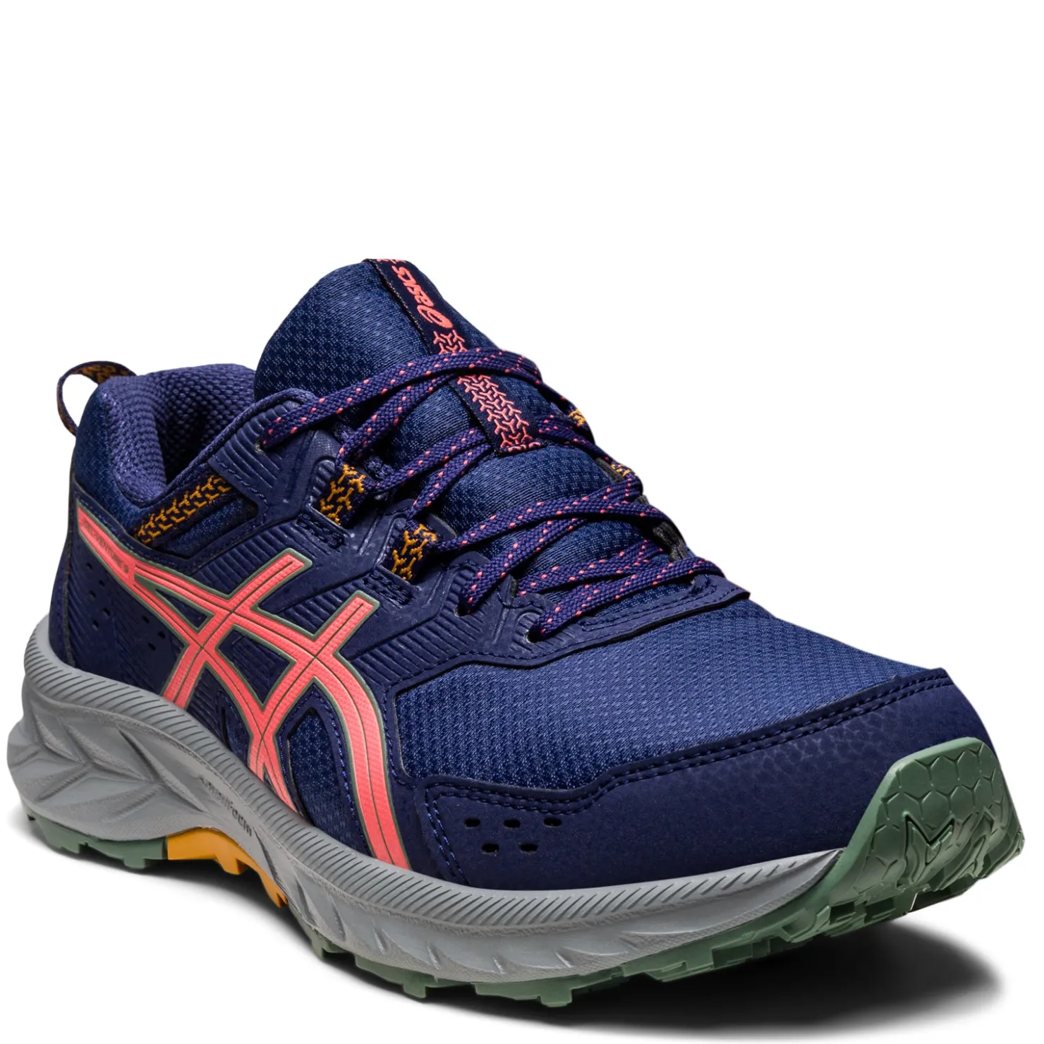 Trail & Hiking*ASICS Women's , GEL-Venture 9 Trail Running Shoe Indigo Blue/Papaya