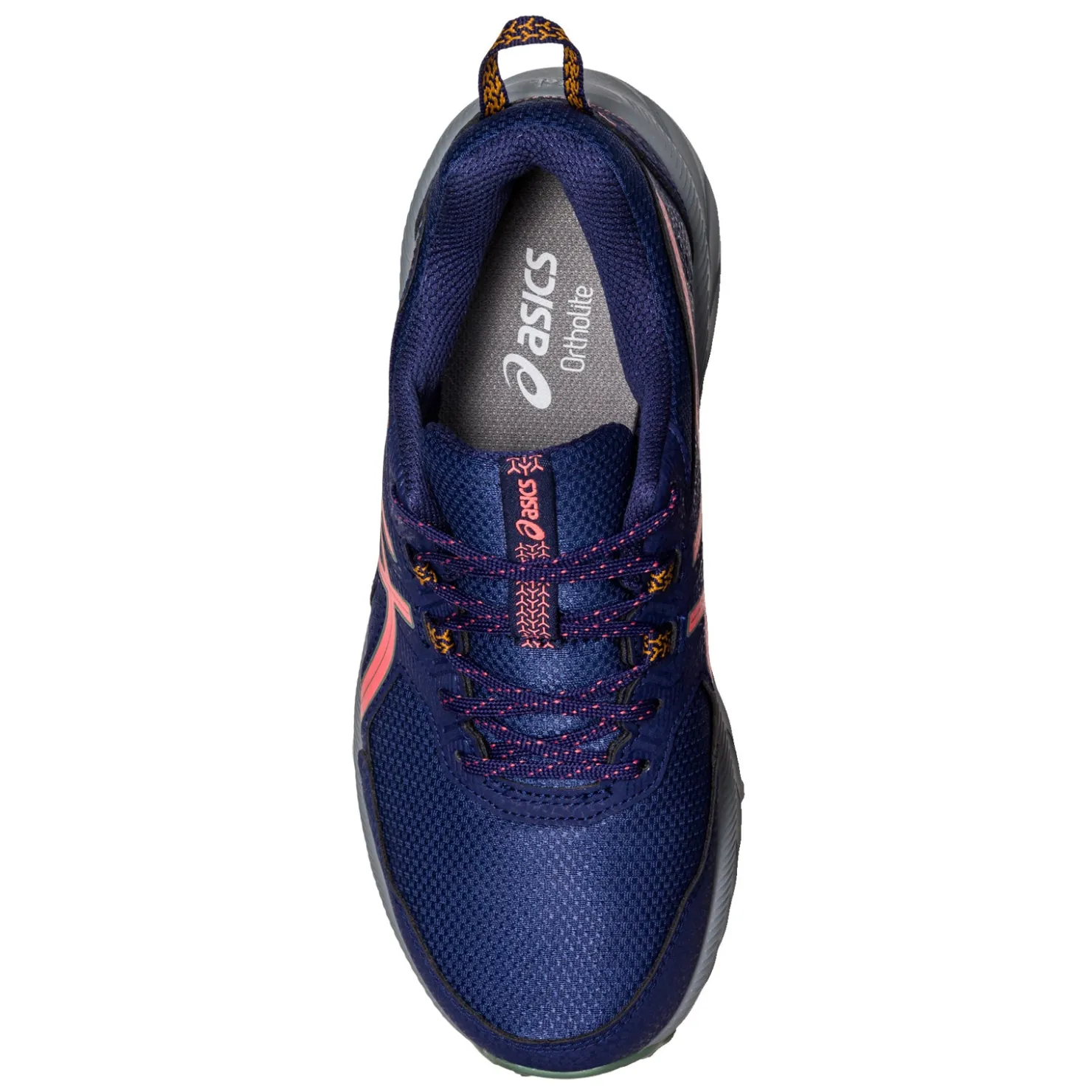 Trail & Hiking*ASICS Women's , GEL-Venture 9 Trail Running Shoe - Wide Width Indigo Blue/Papaya