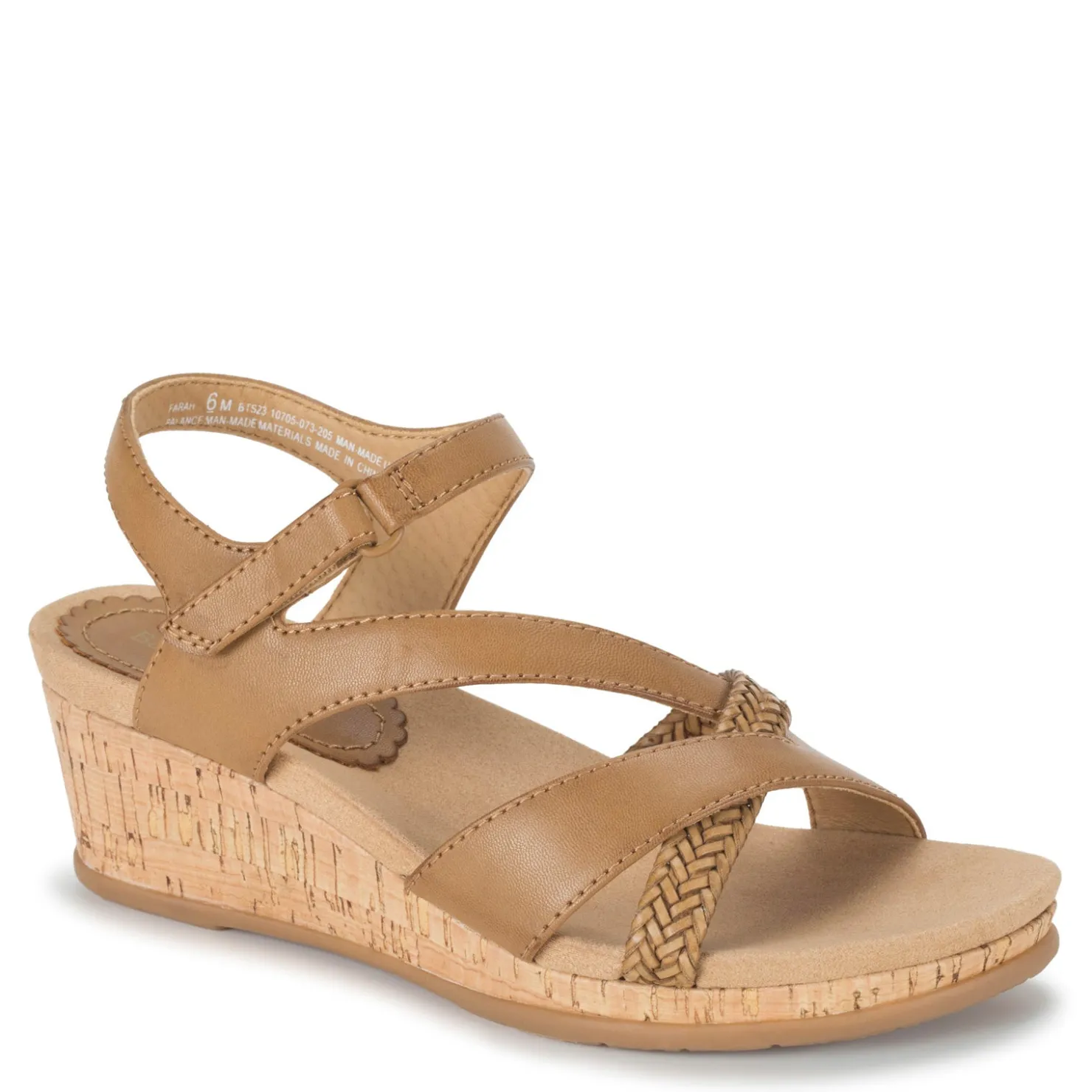 Wedges*Baretraps Women's , Farah Sandal Caramel