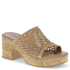 Wedges*Baretraps Women's , Michaela Sandal Natural Cork