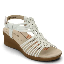 Wedges*Baretraps Women's , Taren Sandal White