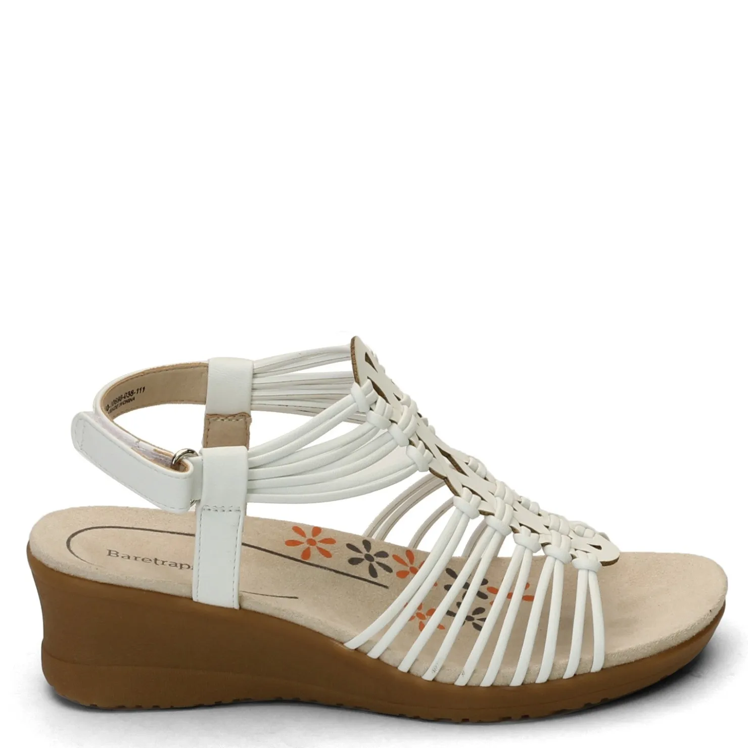 Wedges*Baretraps Women's , Taren Sandal White