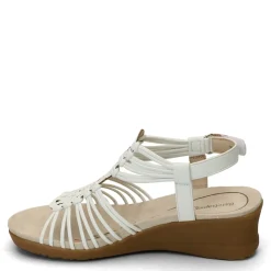 Wedges*Baretraps Women's , Taren Sandal White