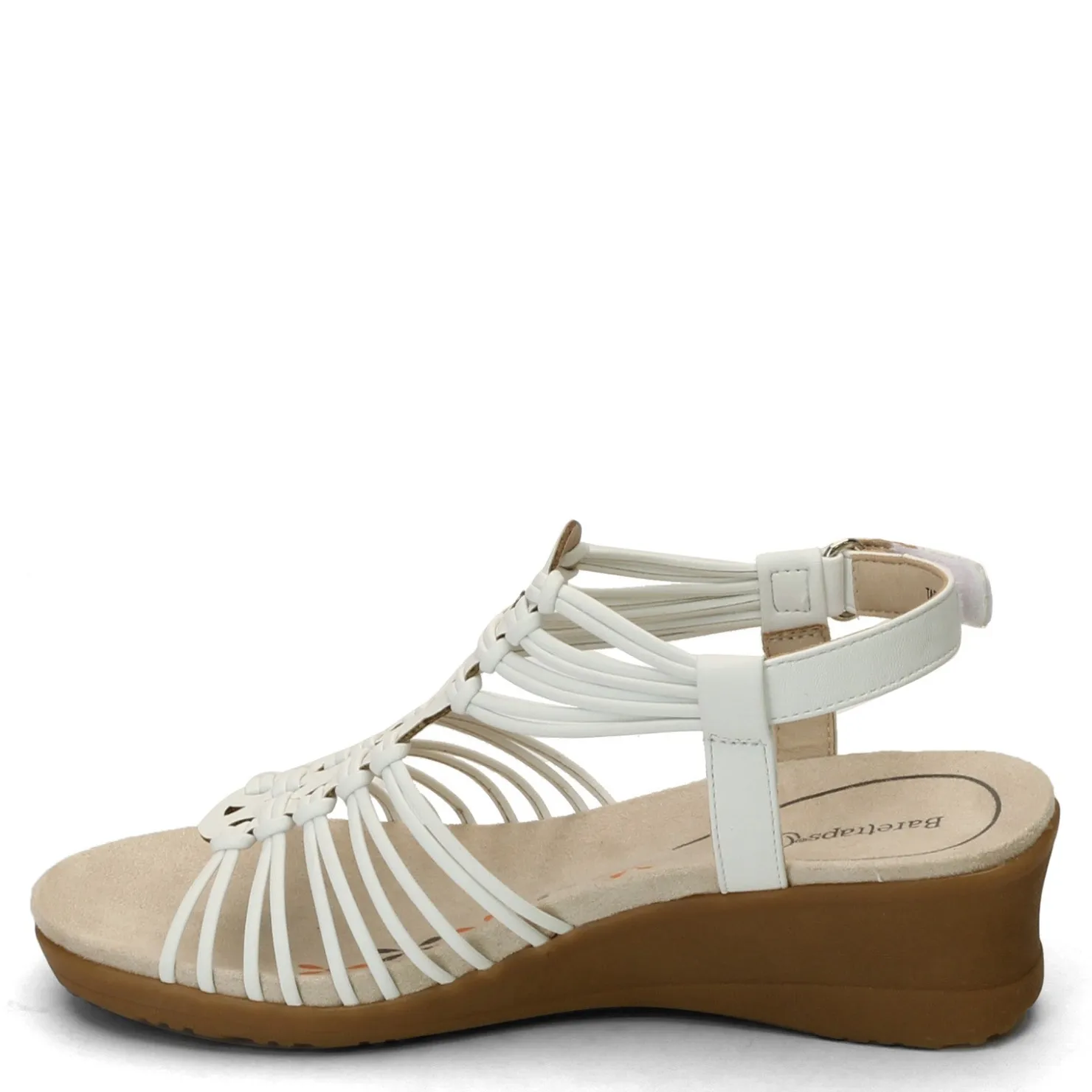 Wedges*Baretraps Women's , Taren Sandal White