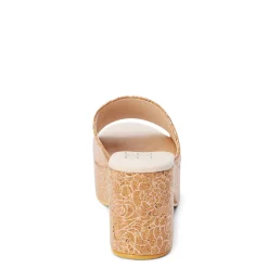 Heeled Sandals*Matisse Women's Beach By , Terry Sandal Rose Gold Cork