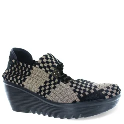 Wedges*Bernie Mev Women's , Lulia Slip-On Bronze Black