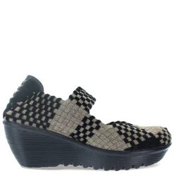 Wedges*Bernie Mev Women's , Lulia Slip-On Bronze Black
