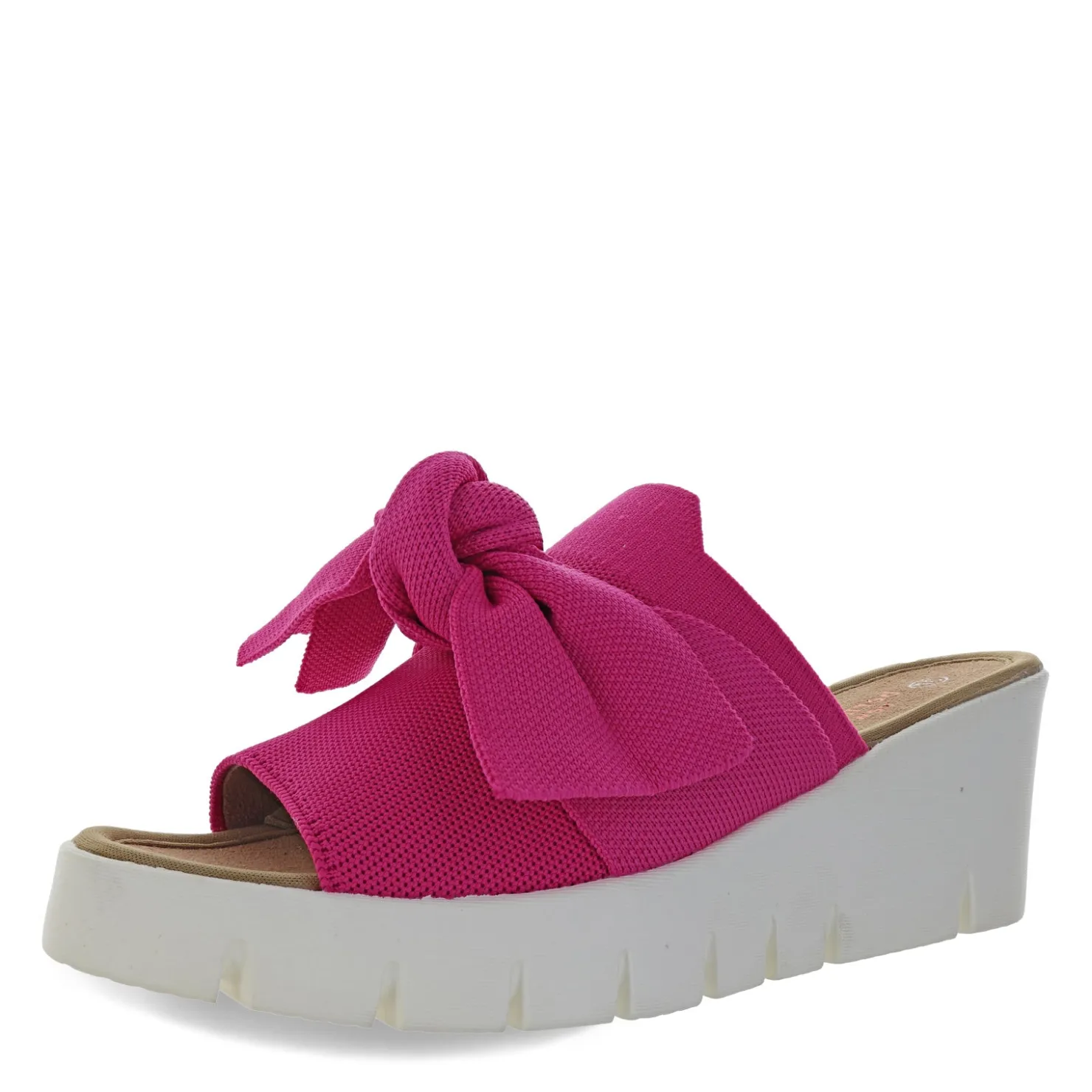 Wedges*Bernie Mev Women's , Venti Freesia Sandal Fuchsia