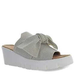 Wedges*Bernie Mev Women's , Venti Freesia Sandal Nude Silver
