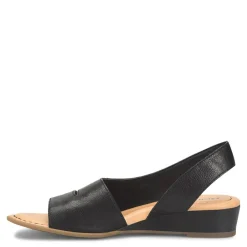 Wedges*Born Women's , Crista Sandal Black