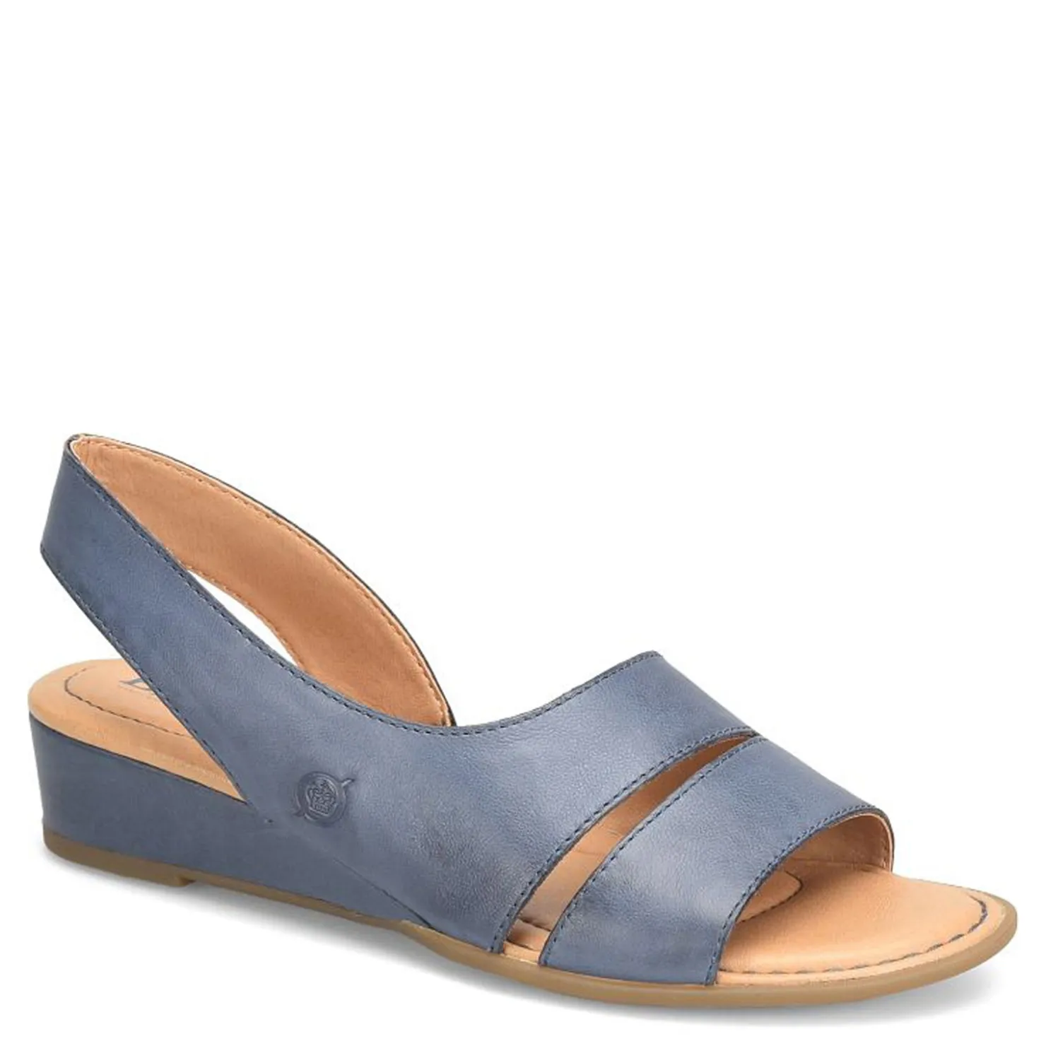 Wedges*Born Women's , Crista Sandal Navy