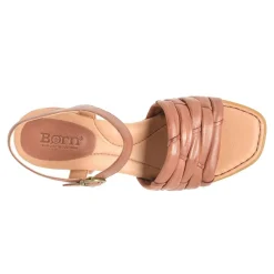 Heeled Sandals*Born Women's , Shonie Sandal Brown