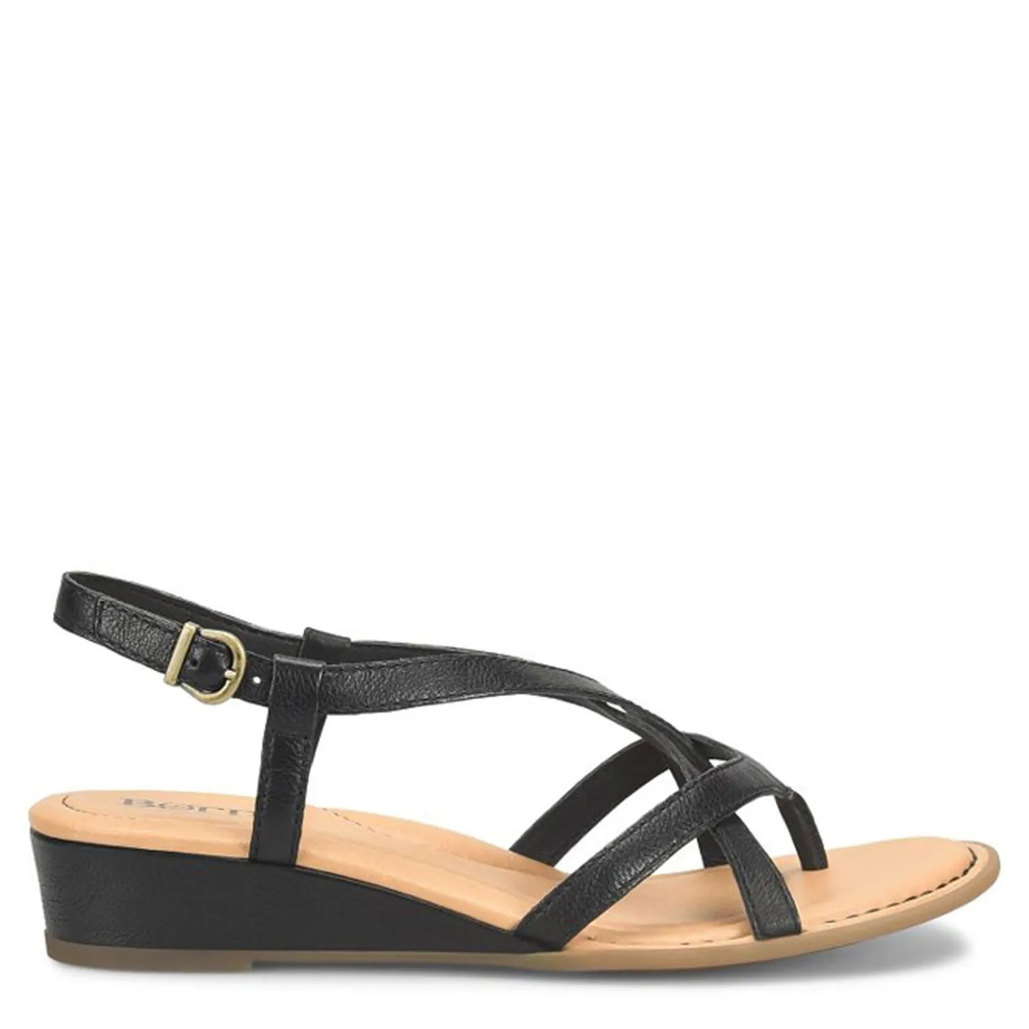Wedges*Born Women's , Sibyl Sandal Black