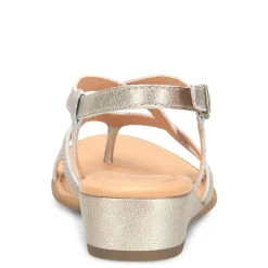 Wedges*Born Women's , Sibyl Sandal Light Gold