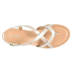Wedges*Born Women's , Sibyl Sandal Light Gold