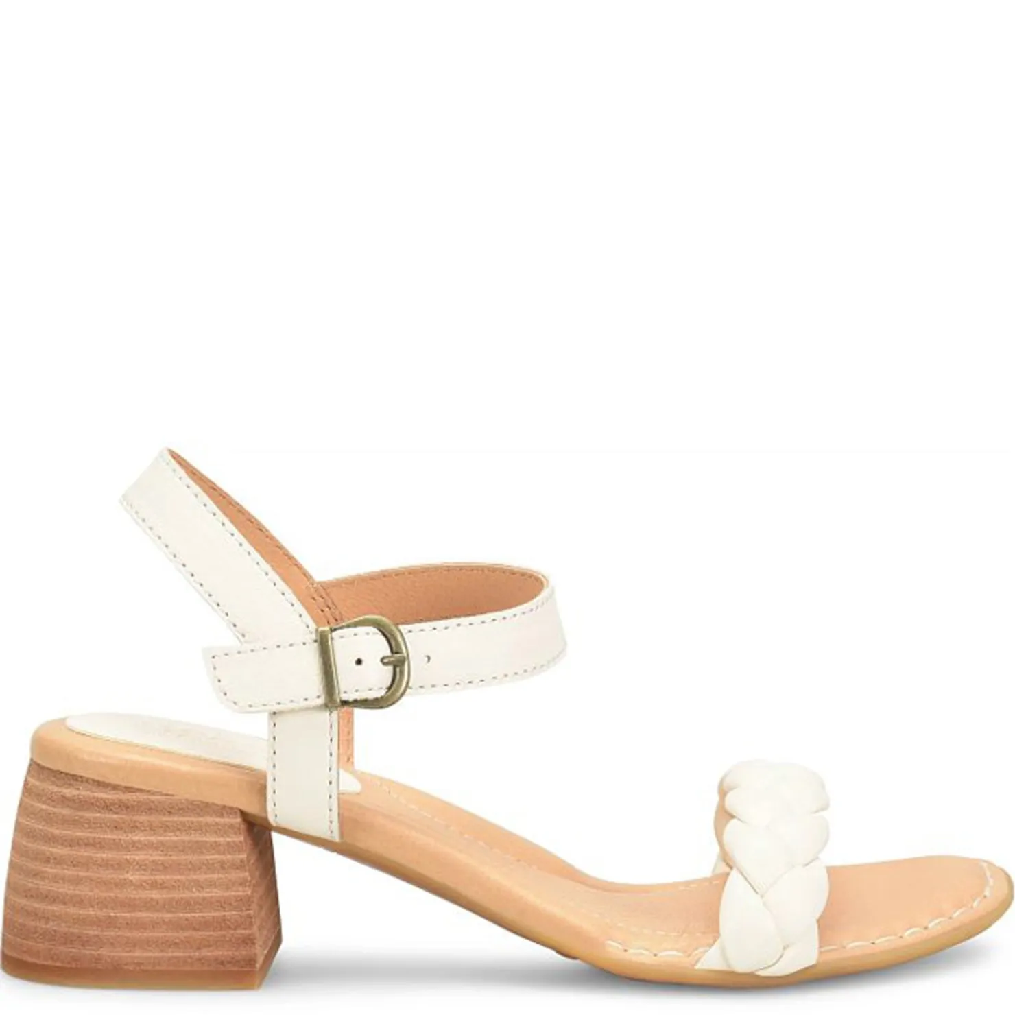 Heeled Sandals*Born Women's , Simone Sandal White