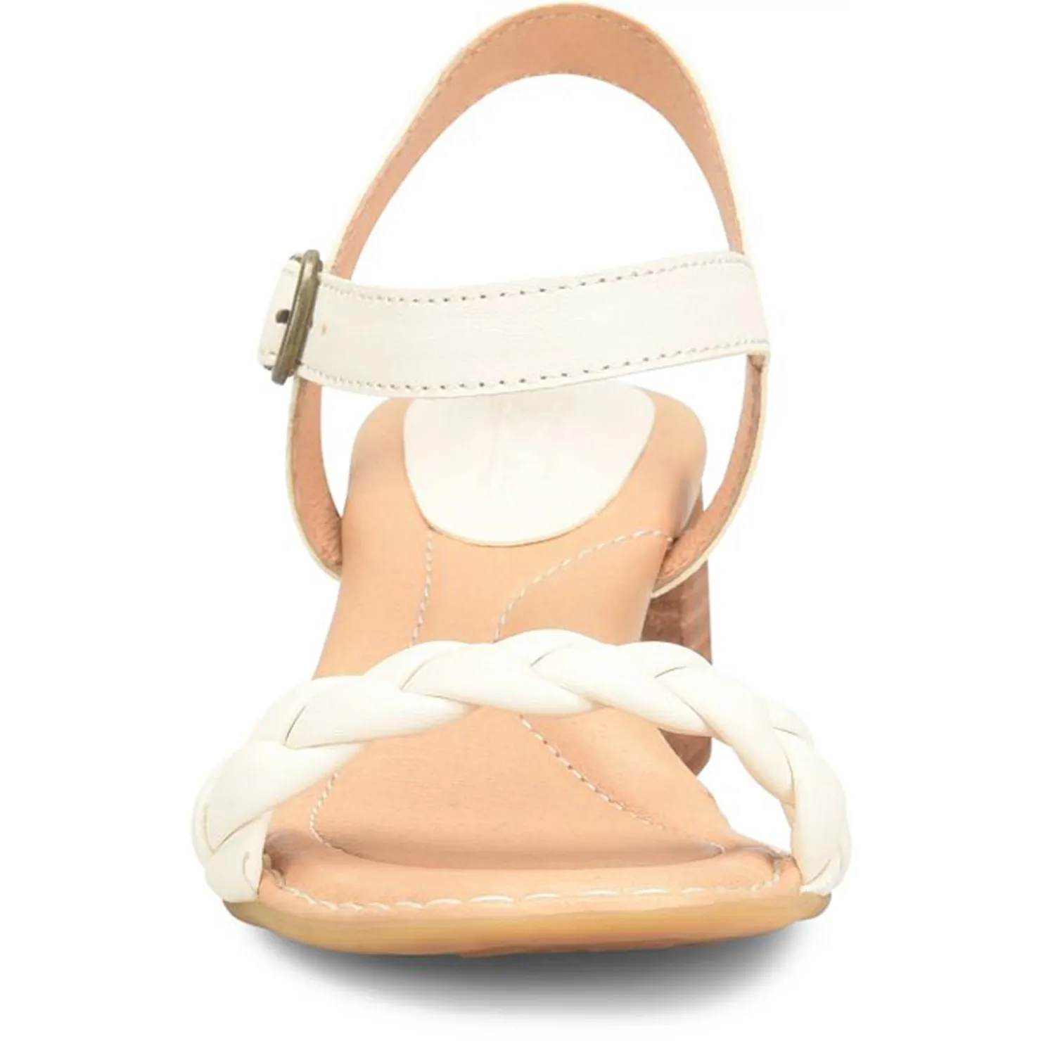 Heeled Sandals*Born Women's , Simone Sandal White