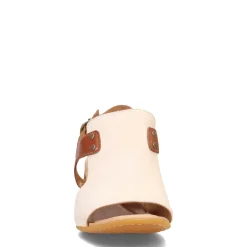 Heeled Sandals*Born Women's , Sylvie Sandal White/Brown