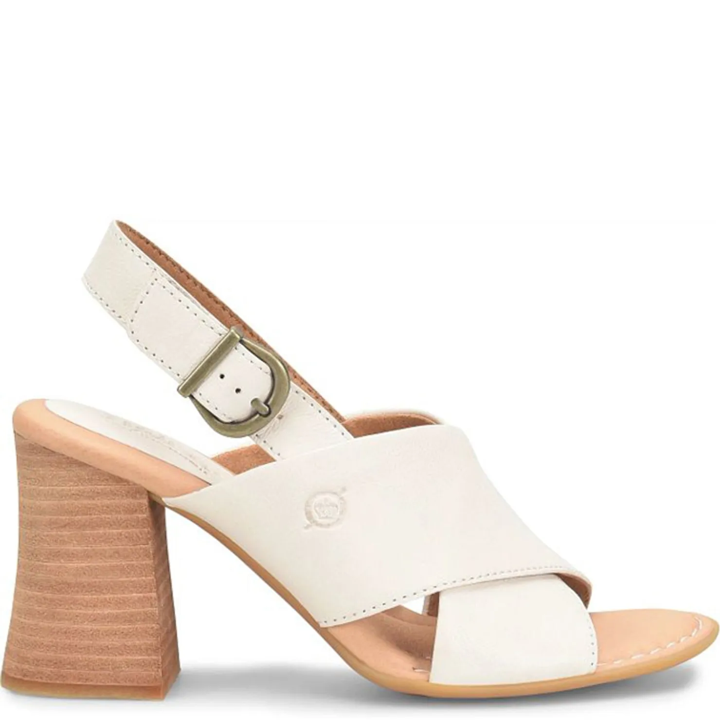Heeled Sandals*Born Women's , Tessa Sandal White