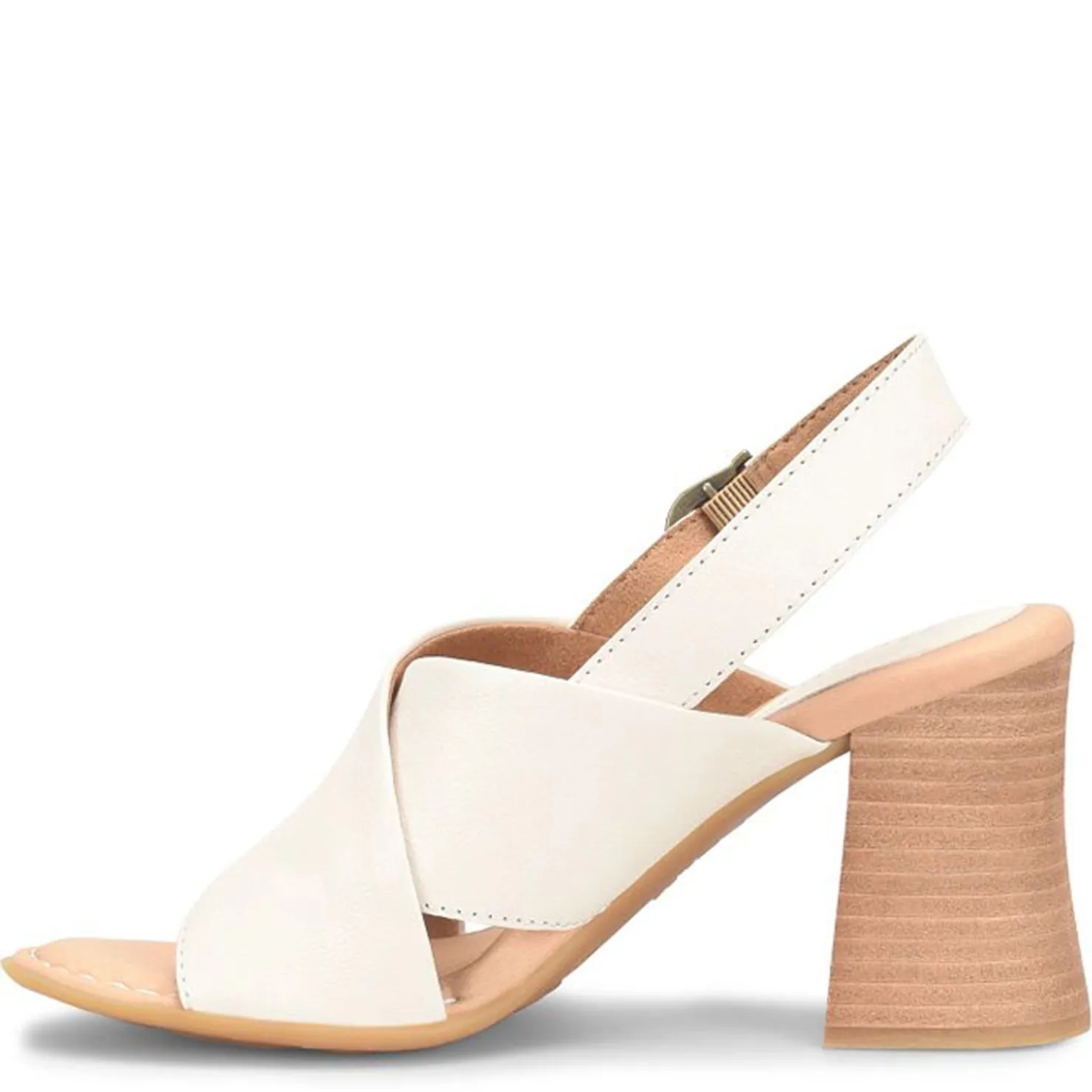 Heeled Sandals*Born Women's , Tessa Sandal White