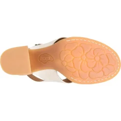 Heeled Sandals*Born Women's , Tessa Sandal White