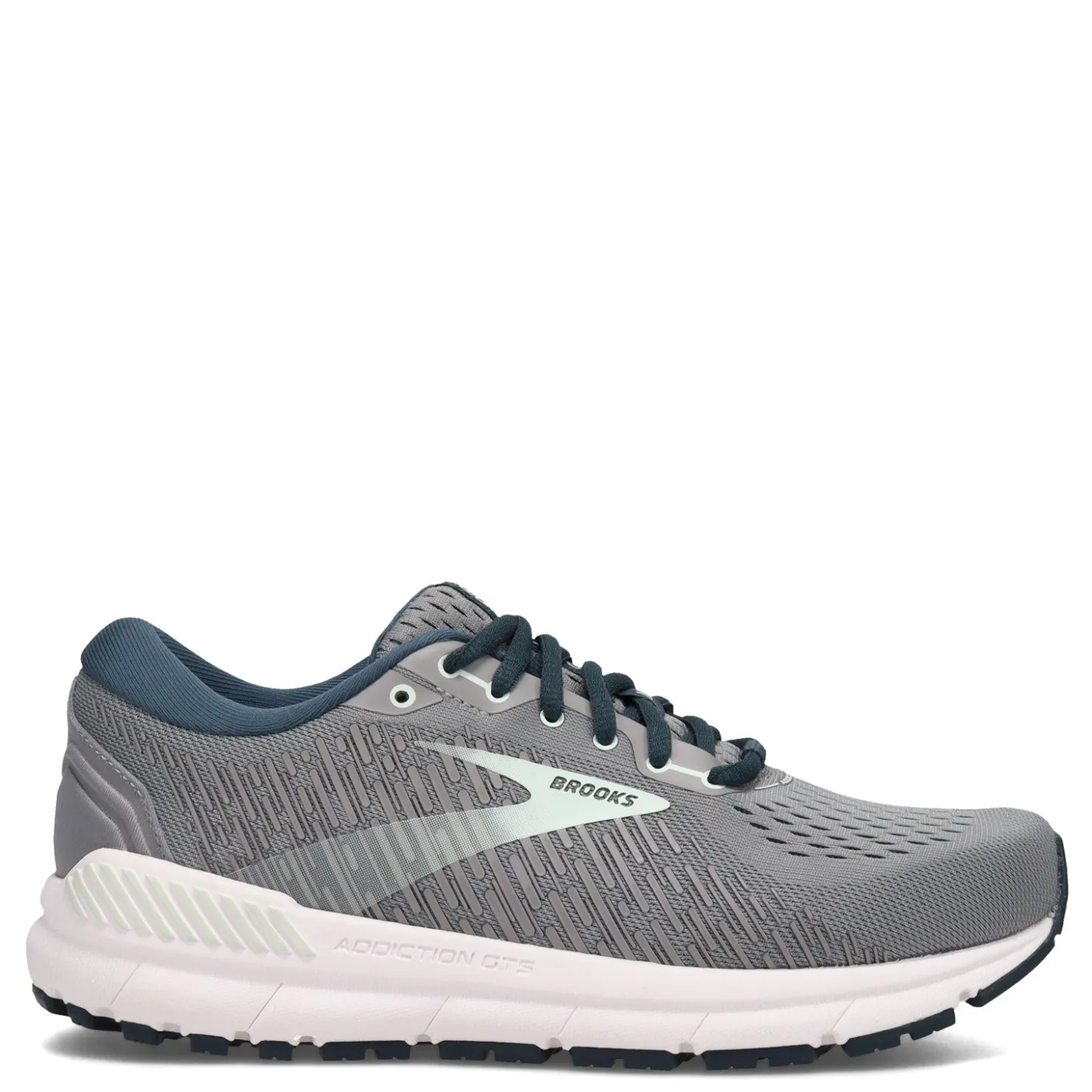 Running*Brooks Women's , Addiction GTS 15 Running Shoe - Wide Width Grey/Navy