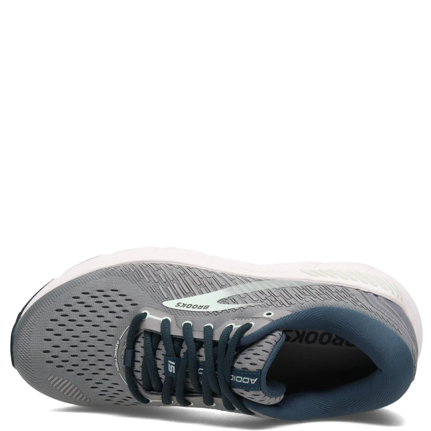 Running*Brooks Women's , Addiction GTS 15 Running Shoe - Narrow Width Grey/Navy