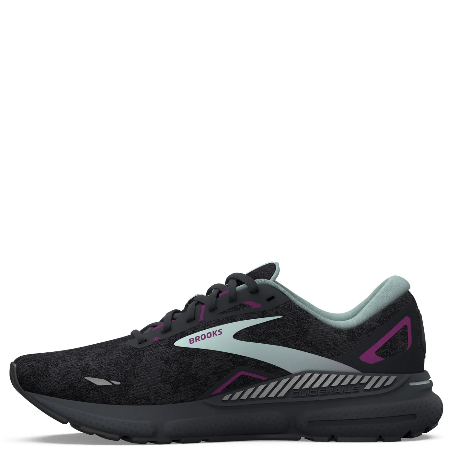 Running*Brooks Women's , Adrenaline GTS 23 Running Shoe Black/Light Blue/Purple