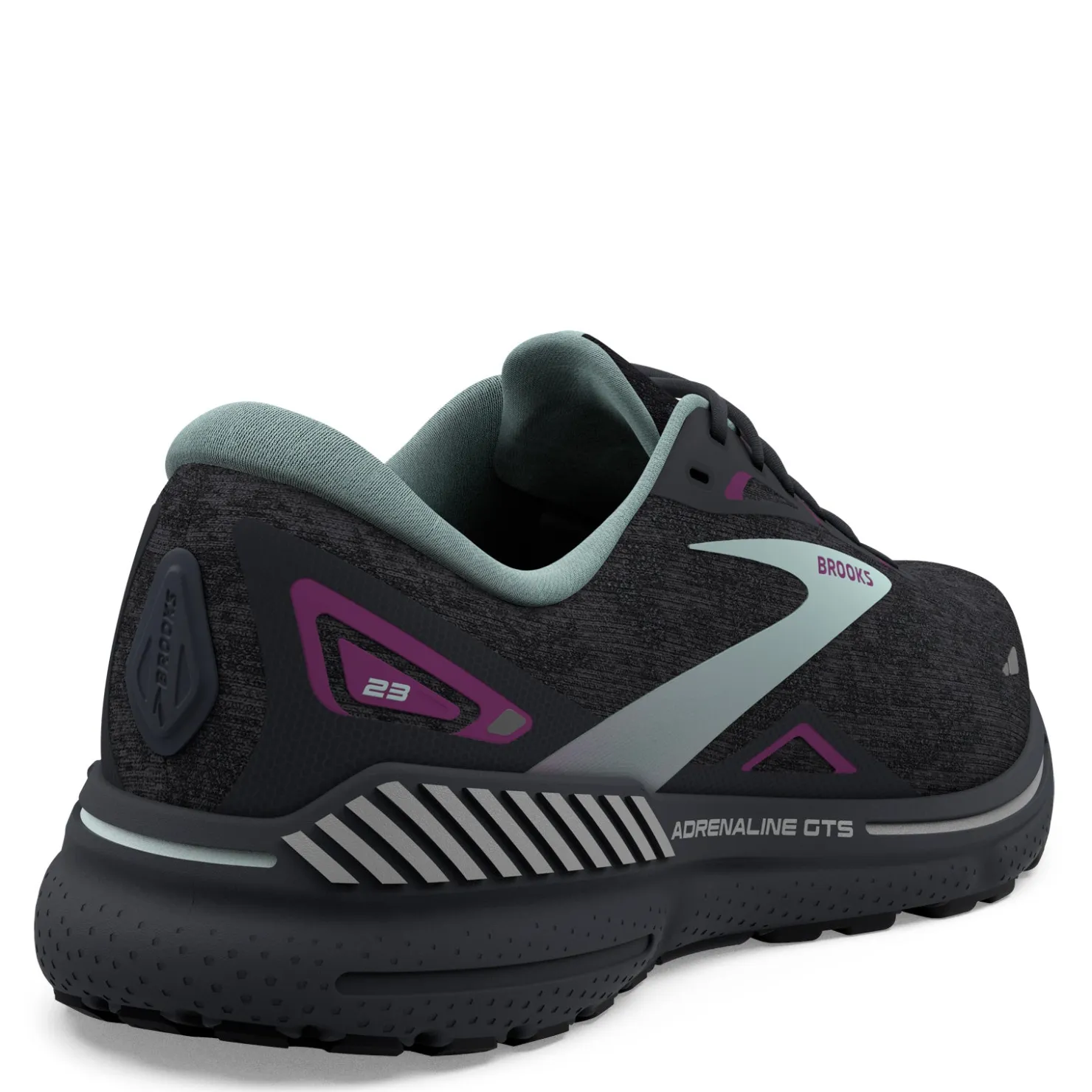 Running*Brooks Women's , Adrenaline GTS 23 Running Shoe Black/Light Blue/Purple