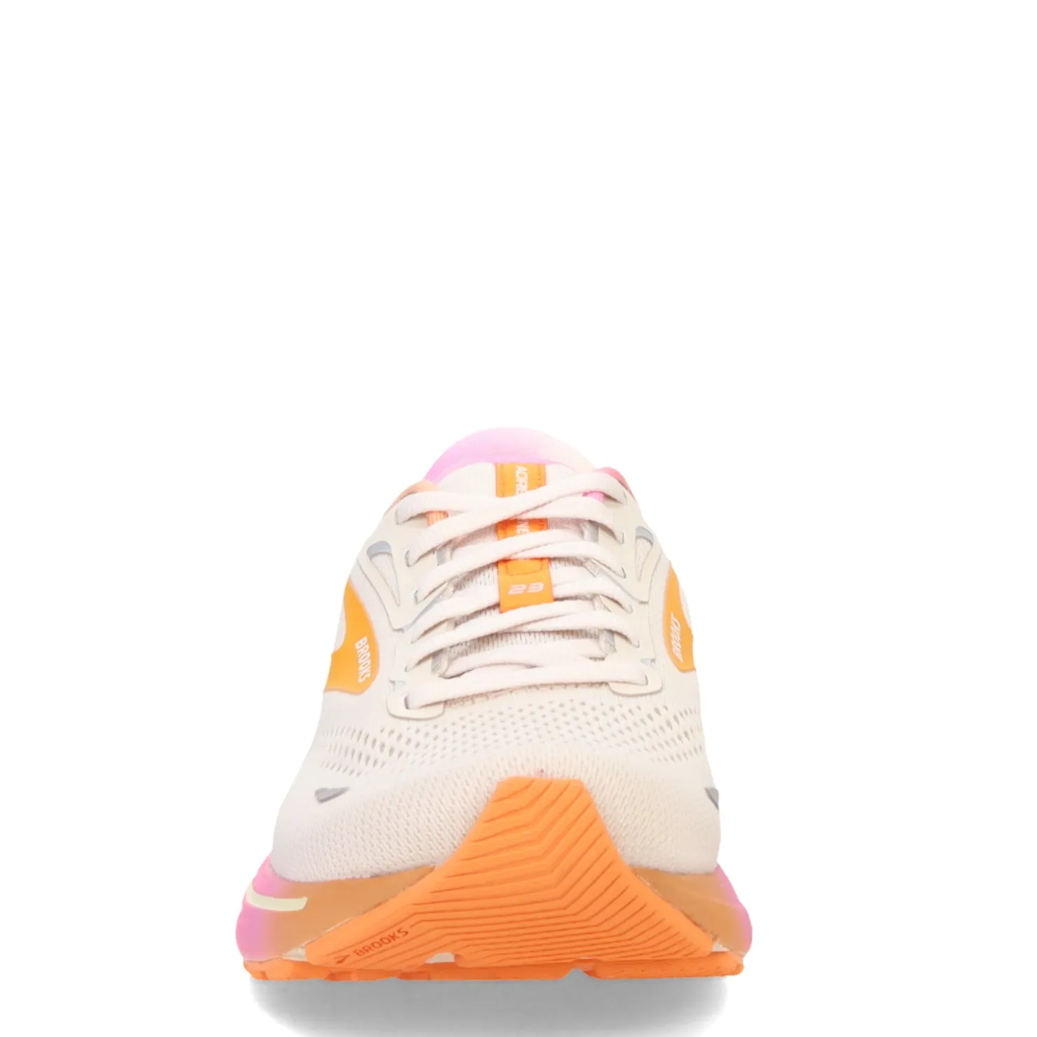 Running*Brooks Women's , Adrenaline GTS 23 Running Shoe White Sand/Sunset/Fuchsia