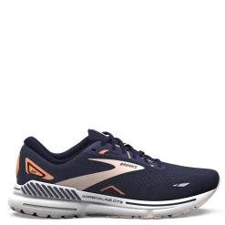 Running*Brooks Women's , Adrenaline GTS 23 Running Shoe Navy/Peach