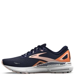 Running*Brooks Women's , Adrenaline GTS 23 Running Shoe Navy/Peach