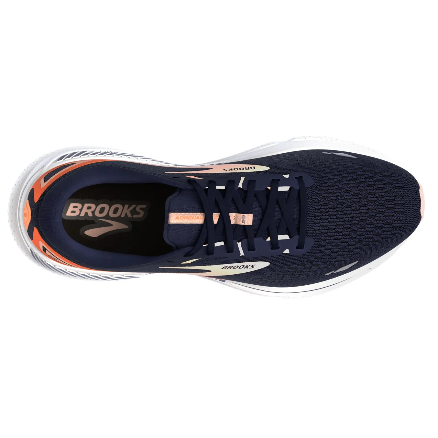 Running*Brooks Women's , Adrenaline GTS 23 Running Shoe Navy/Peach