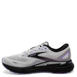 Running*Brooks Women's , Adrenaline GTS 23 Running Shoe - Wide Width Grey/Purple/Black