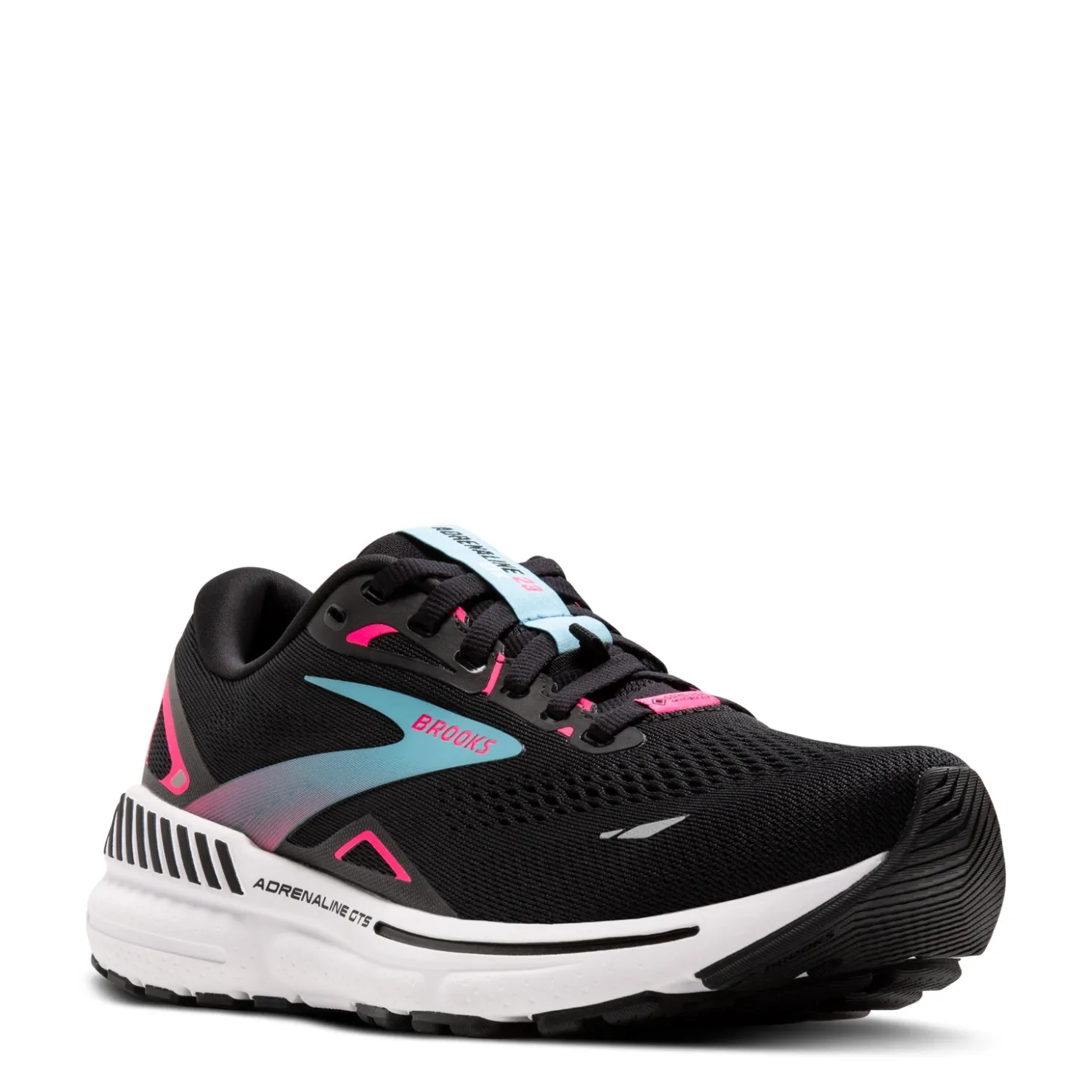 Running*Brooks Women's , Adrenaline GTS 23 GTX Running Shoe Black/Knockout Pink/Aqua