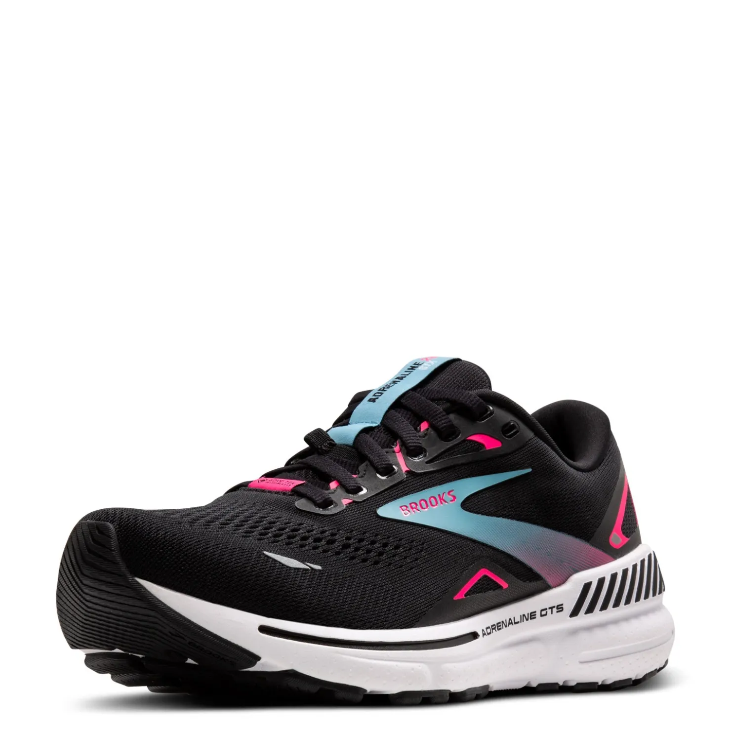 Running*Brooks Women's , Adrenaline GTS 23 GTX Running Shoe Black/Knockout Pink/Aqua