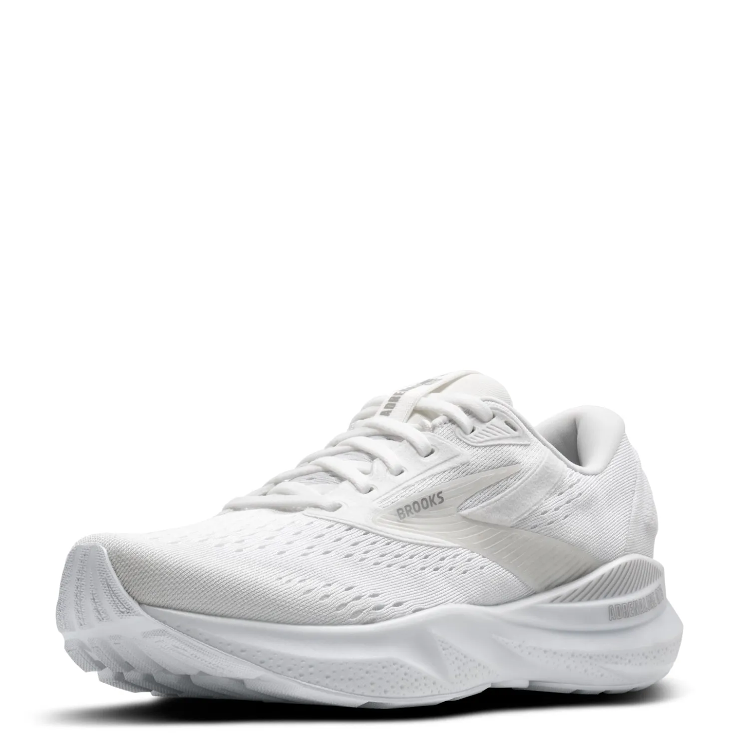 Running*Brooks Women's , Adrenaline GTS 24 Running Shoe - Wide Width White/Oyster/Alloy