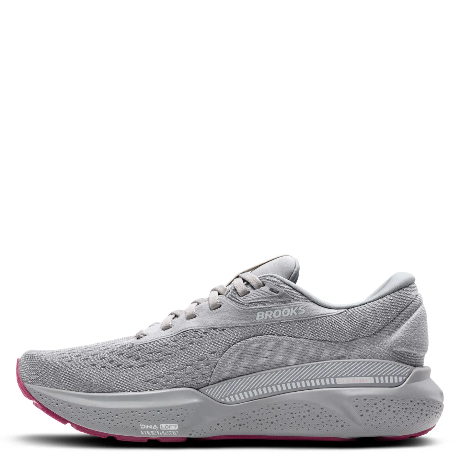 Running*Brooks Women's , Adrenaline GTS 24 Running Shoe - Narrow Width Alloy/White/Zephyr