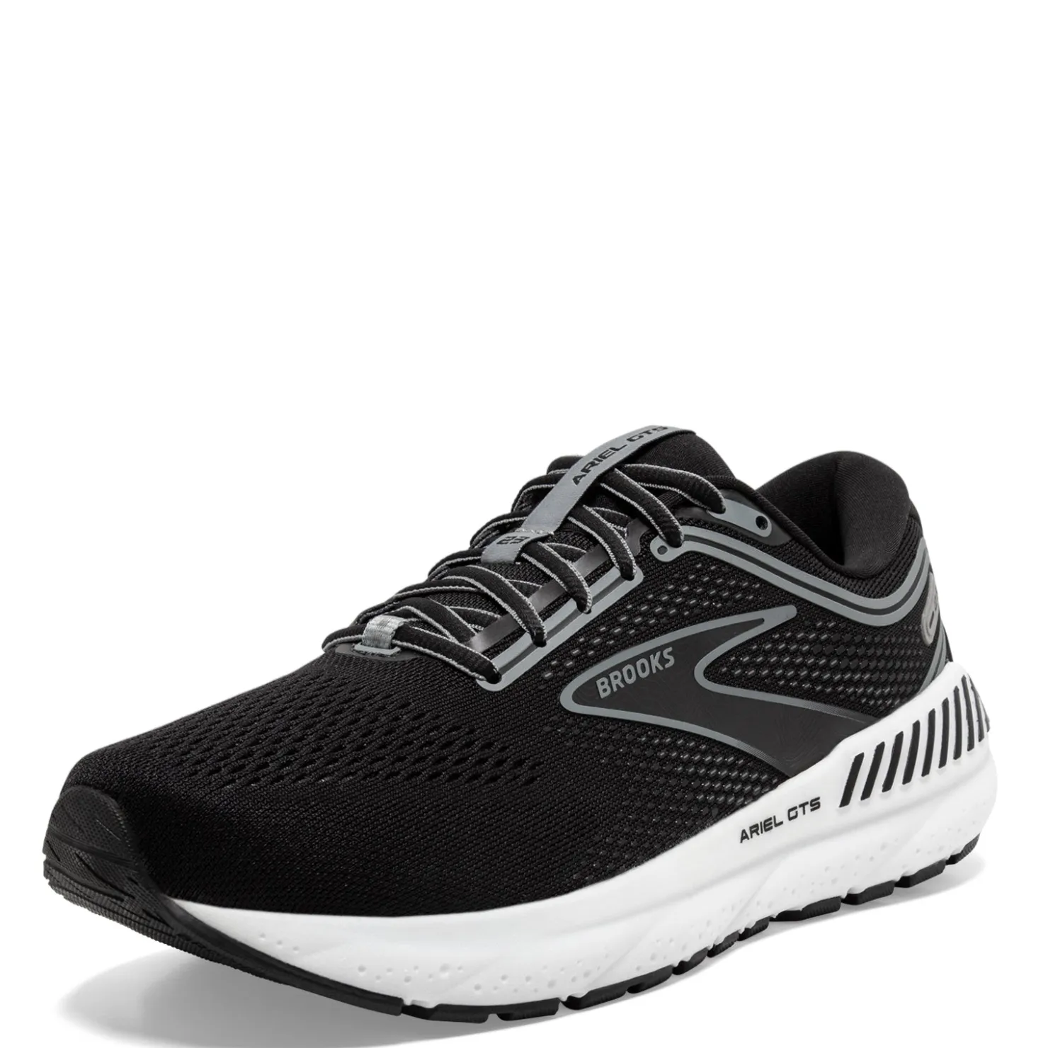 Running*Brooks Women's , Ariel GTS 23 Running Shoe - Extra Wide Width Black/Grey/White