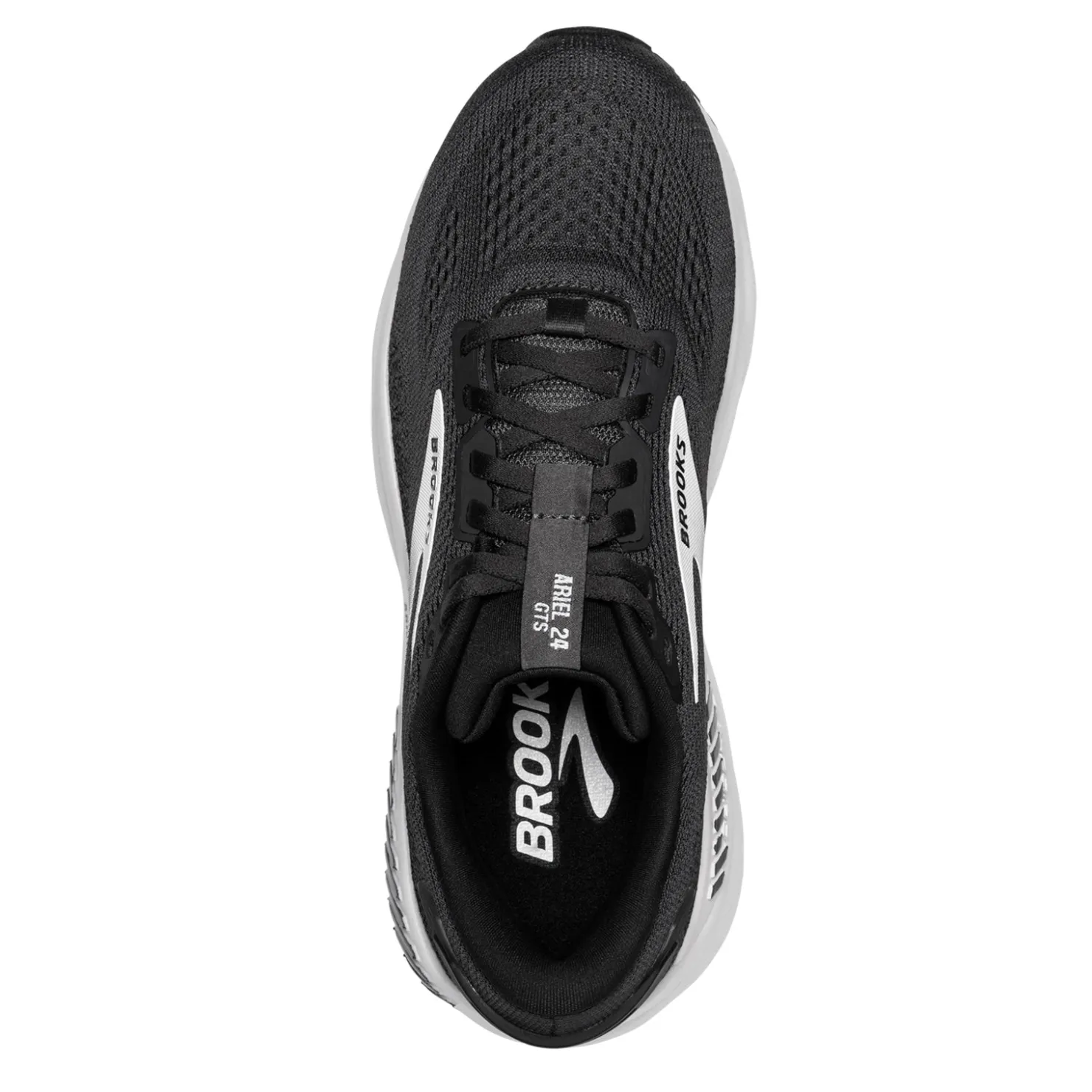 Running*Brooks Women's , Ariel GTS 24 Running Shoe Ebony/Black/White