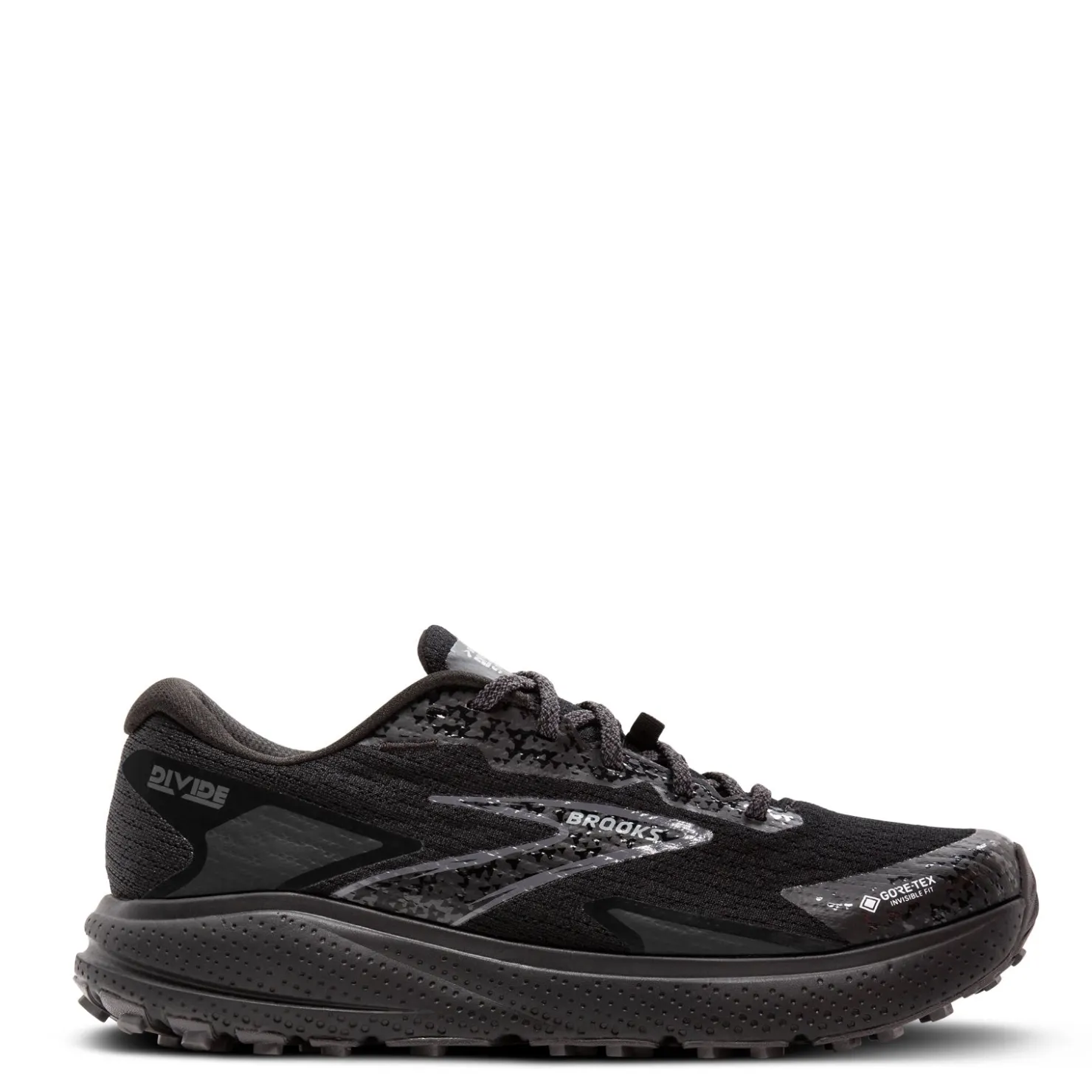 Trail & Hiking*Brooks Women's , Divide 5 GTX Trail Running Shoe Black/Alloy/Primer Grey