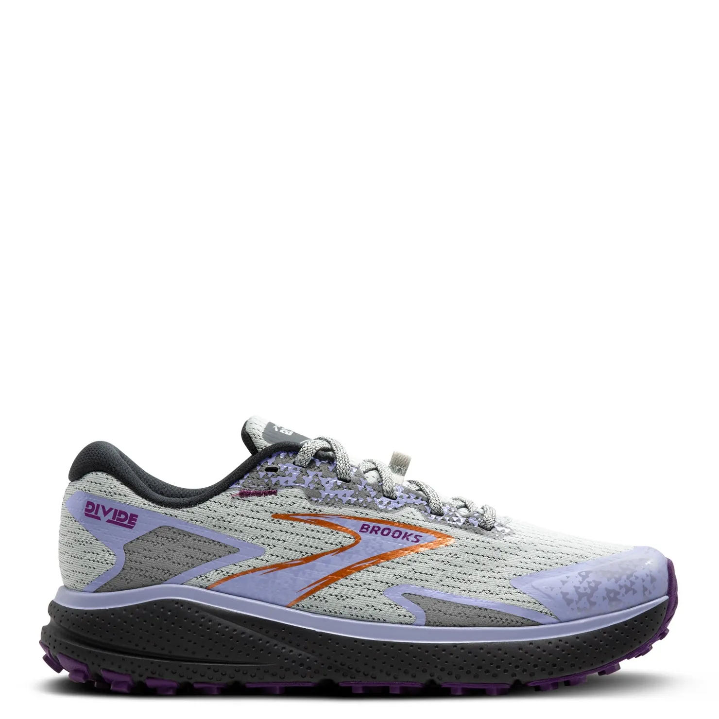 Running*Brooks Women's , Divide 5 Trail Running Shoe Mercury/Ebony/Sweet Lavender