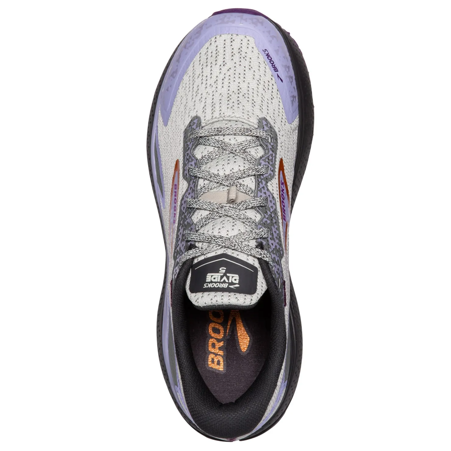 Running*Brooks Women's , Divide 5 Trail Running Shoe Mercury/Ebony/Sweet Lavender