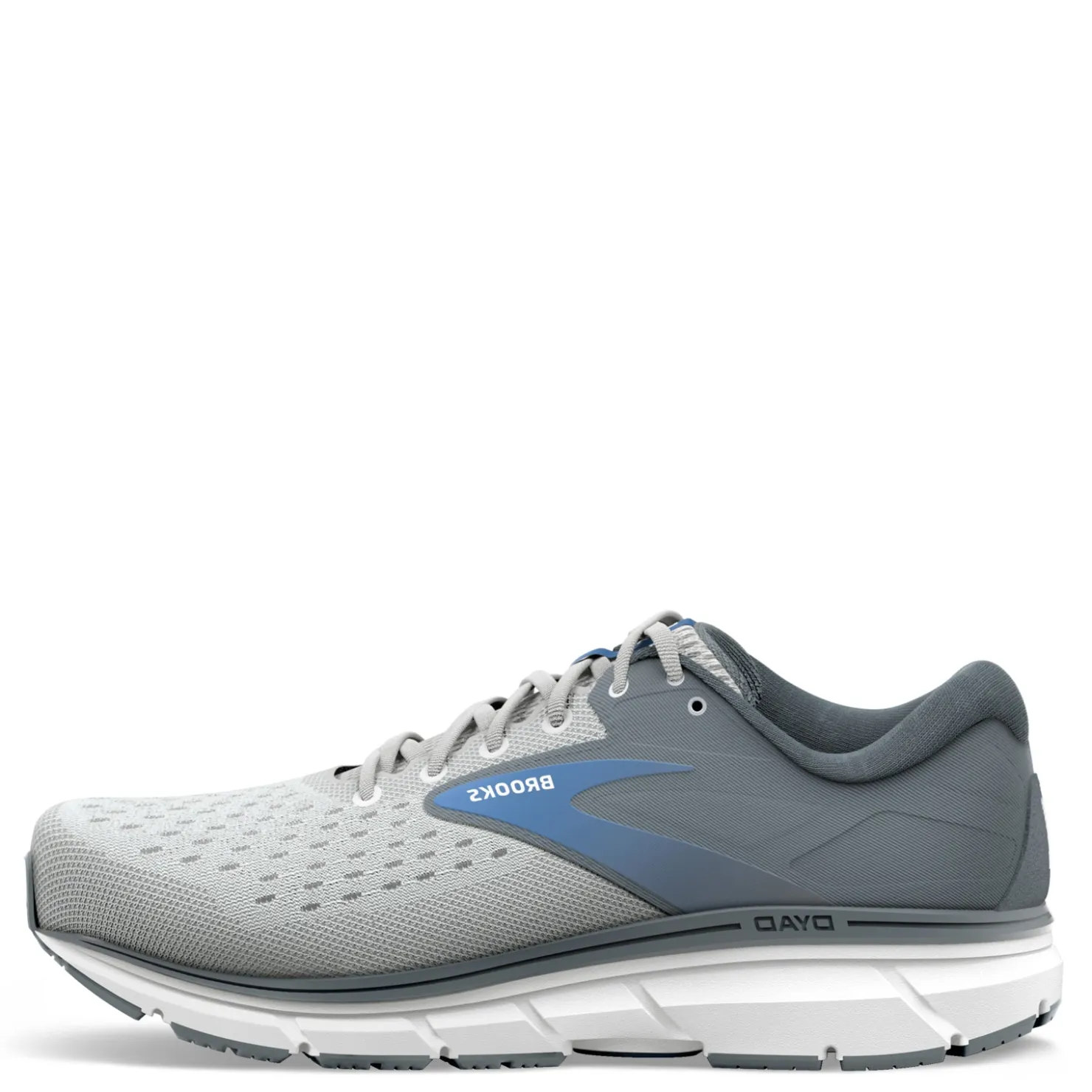 Running*Brooks Women's , Dyad 11 Running Shoe Grey/White/Blue