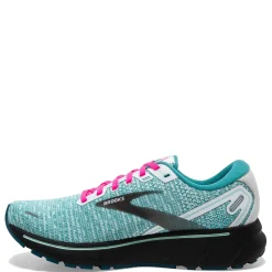 Running*Brooks Women's , Ghost 14 Running Shoe White/Black/Blue